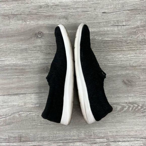 Merinos Dark Gray Casual Wool Knit Slip On Lightweight Shoes Size 9 - Picture 5 of 7